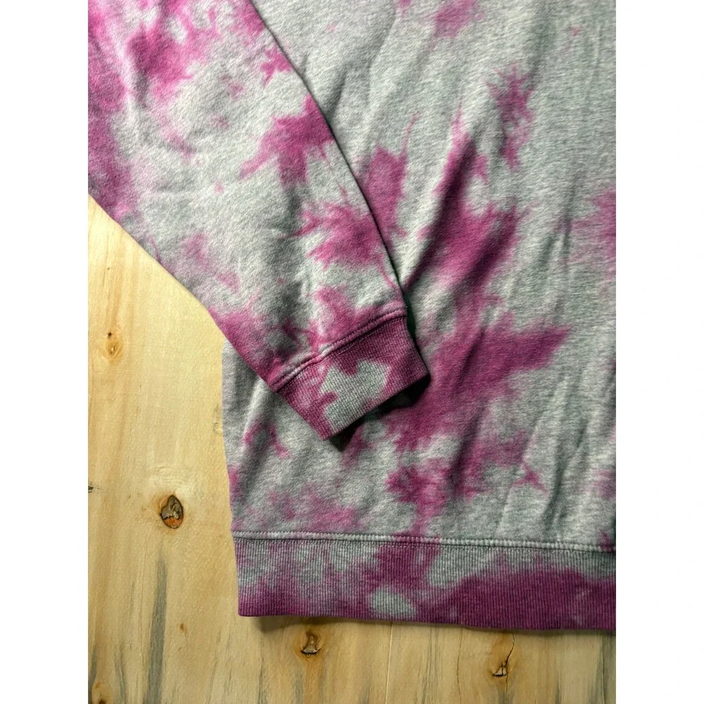 Wild Fable Purple Tie Dye Crewneck Sweatshirt Gray Oversized Pullover Medium